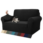 Znsayotx 1 Piece Jacquard Couch Covers For 2 Cushion Couch High Stretch Loveseat Slipcover For Pets Dogs Anti Slip Love Seat Sofa Slipcover Furniture Protector (Loveseat, Peacock Blue)