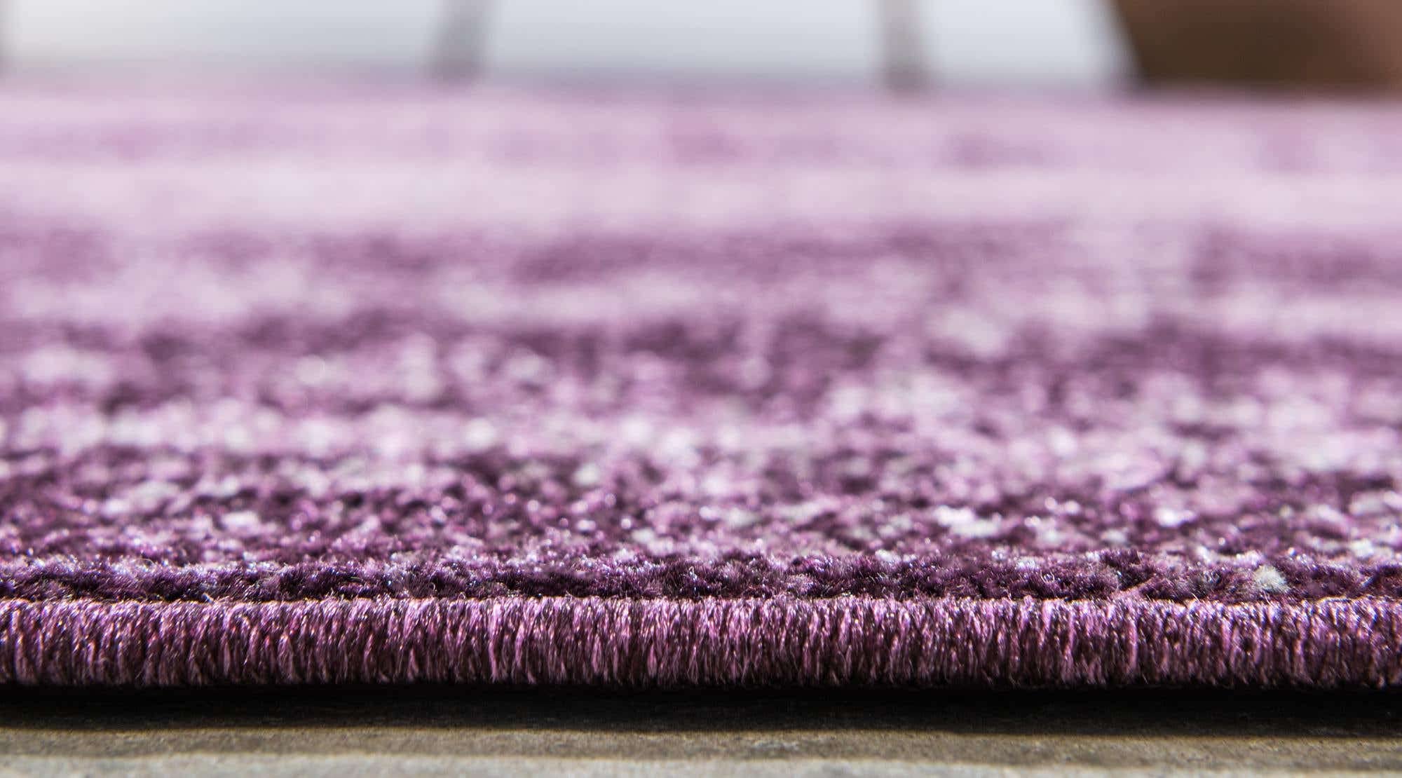 Unique Loom Del Mar Collection Area Rug - Lucille (2'X 8' Runner, Violet)
