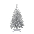 Small Christmas Tree 4FT Artificial Mini Xmas Tree for Christmas Halloween House Decor,Silver