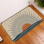Uinhmop Boho Indoor Outdoor Entrance Welcome Door Mat Kitchen Mat Sunshine Sun Sunrise Sunset Outdoor Mat,Farmhouse Front Door P