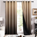Story@Home 100% True Blackout Door Curtains 7 Feet Set Of 2 | Room Darkening Curtain | Gradient Printed | Ombre Curtain For Livi