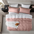 Nestl Twin Duvet Cover Set - Soft Prewashed Blush Pink Duvet Cover Twin/Twin Xl, 2 Piece, With Zipper Closure, 1 Duvet Cover 68X90 Inches And 1 Pillow Sham - No Comforter