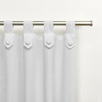 Exclusive Home Loha Tuxedo Tab Top Curtain Panel Pair, 54''X84'', Winter White