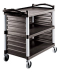 Cambro Bc340Kdp110 Single Shelf Panel Set For Kd Utility Cart Black Case Of 1