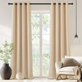 NICETOWN 90 inch Curtain Privacy for Doorway - Thermal Insulated Grommet Window Treatments Room Darkening Sound Reducing for Bed