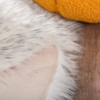 Orinova White And Grey Area Rugs 9X12 Living Room Large Washable Faux Fur Rugs For Bedroom Nursery Shaggy Sheepskin Fur Rectangl