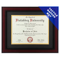 VIOLABBEY 8.5x11 Diploma Frame Solid Wood |Fits 8.5x11 with Black Gold Double Mat or 11x14 Documents&Certificates without mat, T
