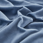 Clothknow Blue Velvet Comforter Set Full 3Pcs Lake Blue Fluffy Bedding Comforter Sets Dusty Blue Comforter Soft Comforter Grayish Blue Full Size Comforter Sets