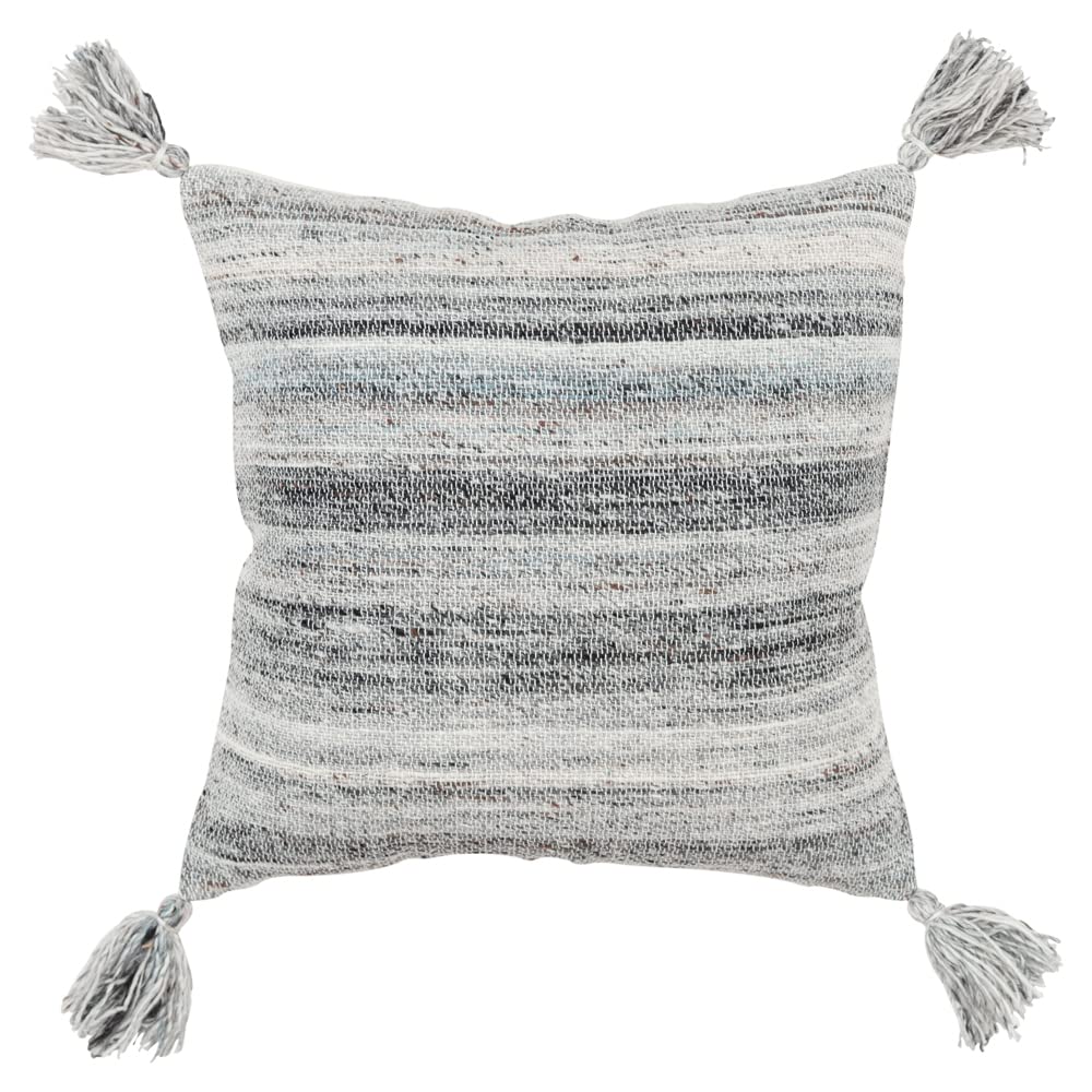 Rizzy Home Mottled Pattern 20" x 20" Poly Pet Pillow Cover Charcoal