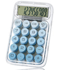 Mr. Pen- Mechanical Switch Calculator, 10 Digits, Blue, Transparent Body, Large Lcd Display, Big Buttons, Desktop, Cute, Aesthet