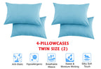 Elegant Comfort Luxury Soft Bed Sheets 1500 Thread Count Percale Egyptian Quality Softness Wrinkle And Fade Resistant (6-Piece) Bedding Set, California King, Aqua Blue