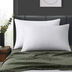 Losafefe 100% Cotton Zippered Pillow Cases Standard Size Set Of 4, Super Soft & Breathable Pillow Protectors With Zipper, White