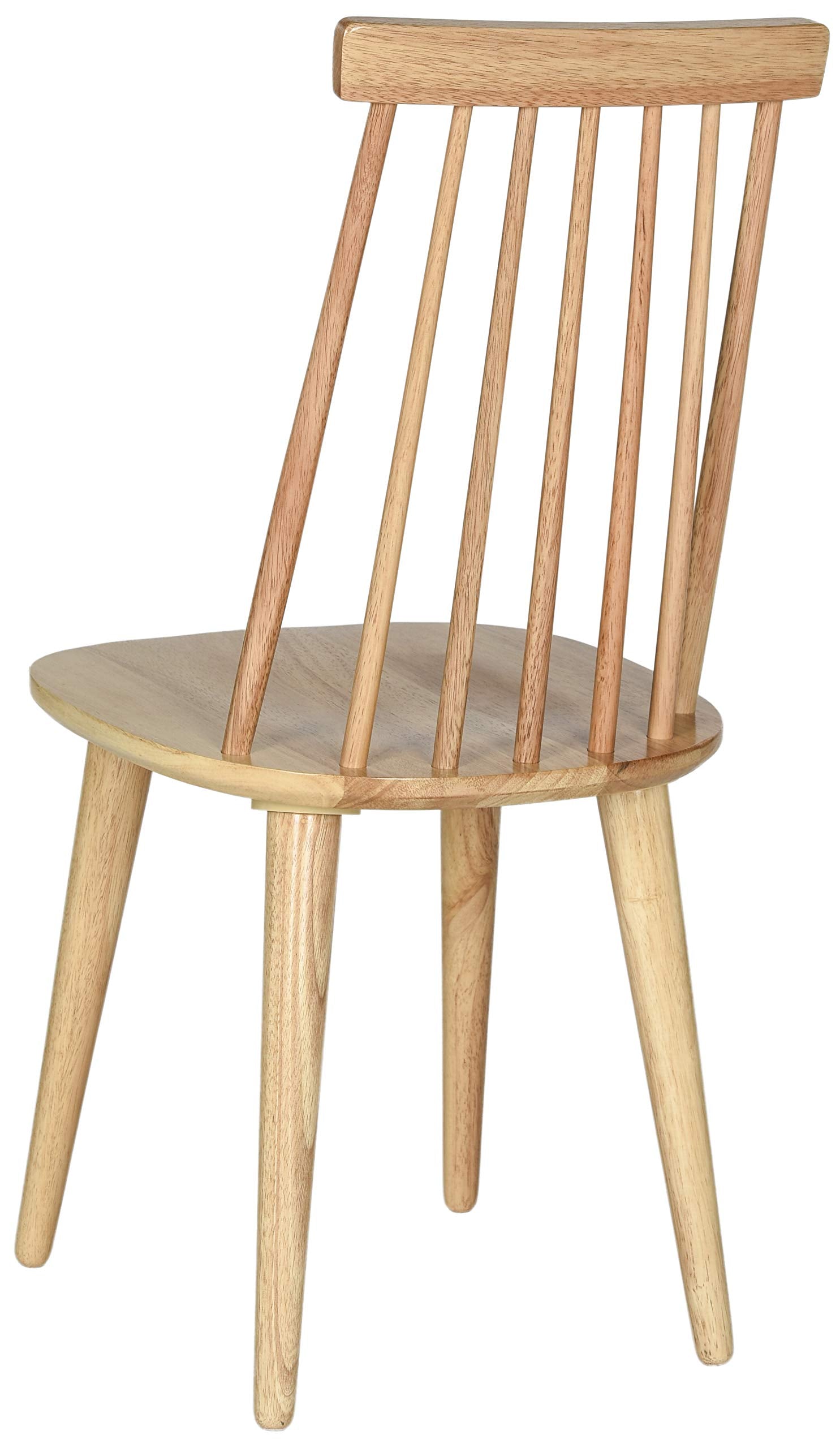 Safavieh American Homes Collection Burris Country Farmhouse Natural Spindle Side Chair, Wood (Set Of 2)