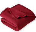 Bsb Home 300 Gsm Special For Heavy Winter Plain Light Weight Polar Fleece Blanket For Single Bed (152X220 Cm, ColorRed Or Maroo