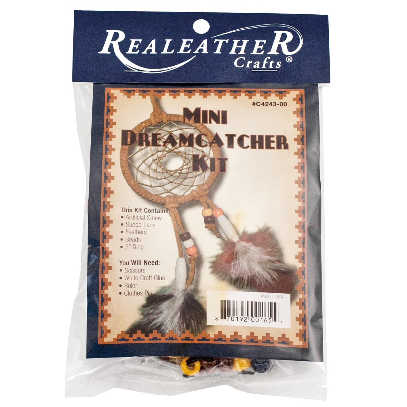 Silver Creek C4243 Leather Dreamcatcher Kit, Multicolor
