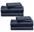 2-Pack King Size Sheet Sets - 400 Thread Count 100% Cotton Sateen - Extra Soft, Breathable & Cooling Sheets, Wrinkle Resistant,