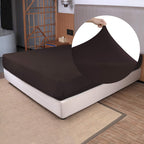 Soft Stretch Twin Fitted Sheet Only - Jersey Knit & 4-Way Stretchy Snug Fit, Stay In Place And No More Slipping, Wrinkle Free Ma
