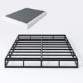 Shland Queen Box Spring 7 Inch Low Profile Box Spring Queen Size Bed Base, 3000 Lbs Black Heavy Duty Metal Mattress Foundation W