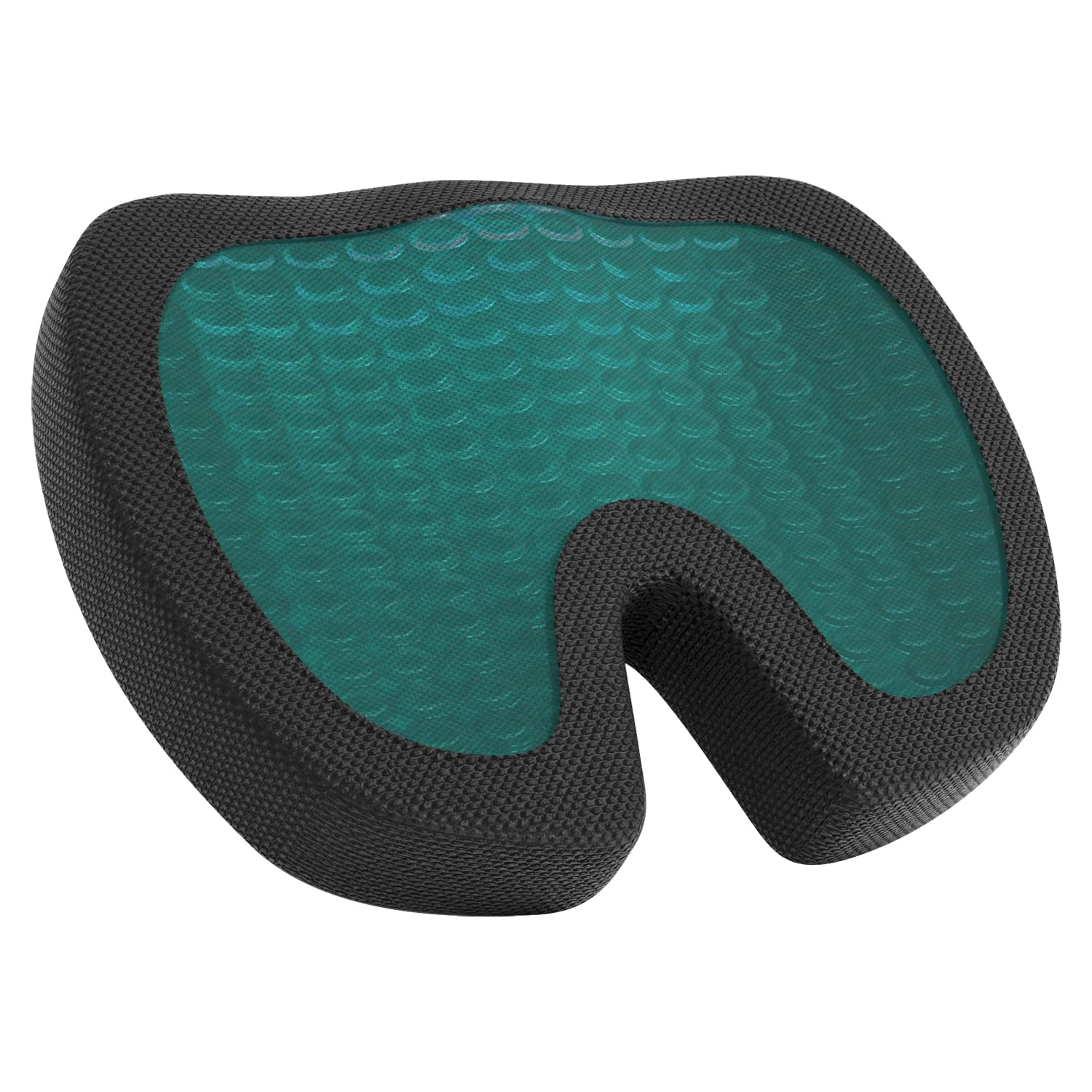 Amazon Basics Comfortable Seat Cushion for Office Chairs, Gel Enhanced Memory Foam, Non-Slip, Cooling Support for Long Sitting, 