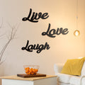 3 Pieces Wooden Cutout Sign Rustic Wood Word Sign Decorative Wooden Block Word Signs Wooden Letter Sign Freestanding Wood Sign F