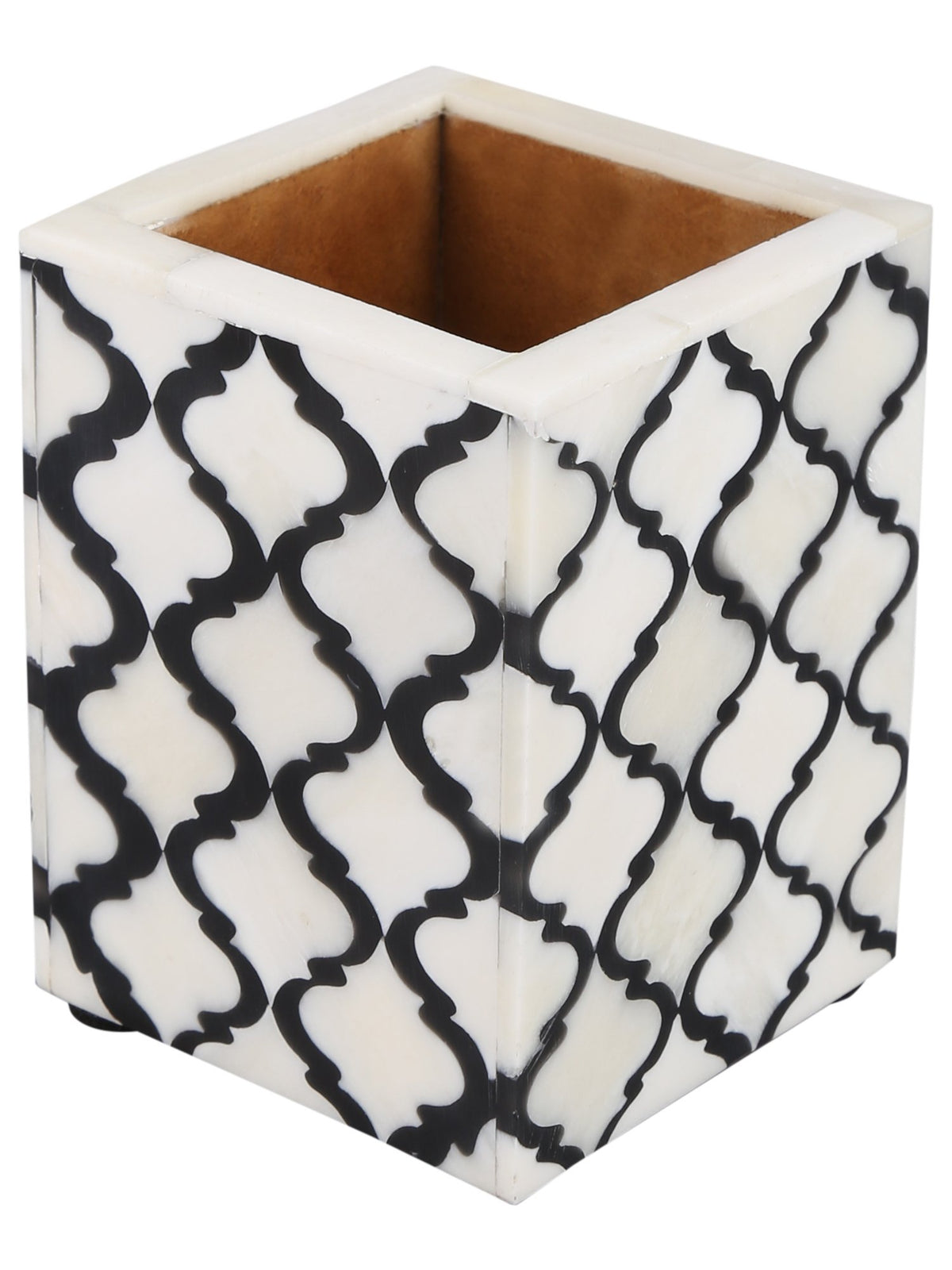 Handicrafts Home Pen Holders Organizers - Pencil Holders And Organizers For Desk - Moroccan B&W