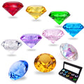 Hdcrystalgifts 40Mm(1.5 In) Crystal Diamond Jewels Paperweight Table Decoration Party Favors Gift, Glass Paperweight, Pack Of 10
