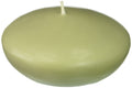 Zest Candle 3-Piece Folding Candles, 4-Inch, Sage Green