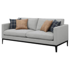 Coaster Home Furnishings Apperson Cushioned Back Sofa Light Grey