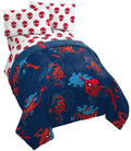 Jay Franco Marvel Spiderman Spidey Daze 5 Piece Full Bed Set - Includes Reversible Comforter & Sheet Set Bedding - Super Soft Fa