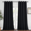 NICETOWN Black Out Curtain for Bedroom 102 inches Long, Grommet Thermal Insulated Light Blinds Room Darkening Window Treatment f
