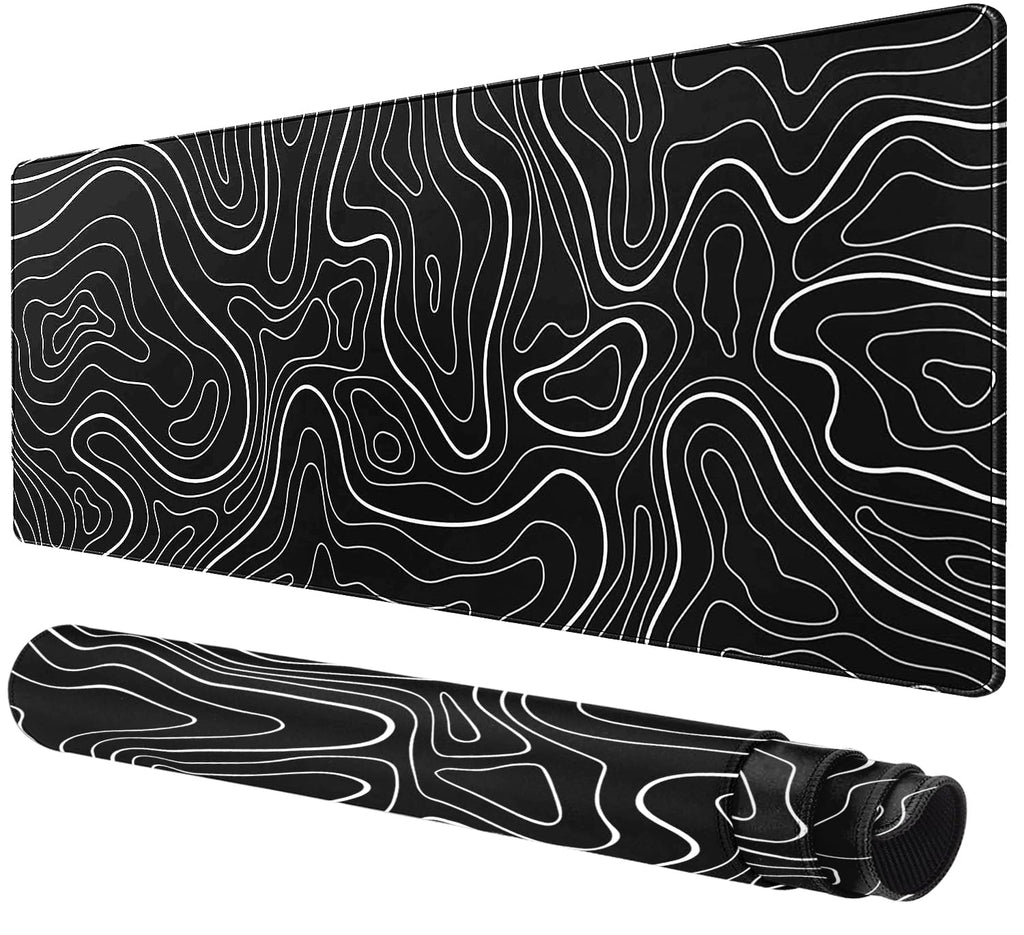 Large Mouse Pad For Desk - Gaming Mouse Pad With Non-Slip Base Stitched Edges, Desk Mat Desk Pad For Keyboard And Mouse