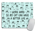 Mouse Pad Funny Cat Mousepad New Job Present Office Decor Cat Mouse Pad Cat Lady Present For Coworker Cubicle Decor Office Suppl