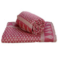 Stylish Jaipuri 2 Piece Cotton Double Bed Comforter Set  Maroon