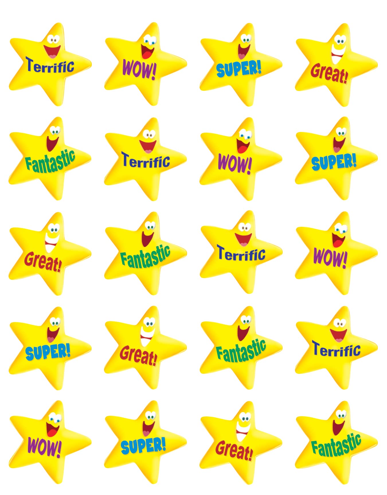 Teacher Created Resources Encouraging Stars Stickers (5126)