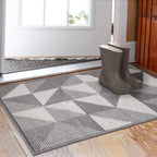 Indoor Doormat 32''x 48'', Absorbent Front Back Door Mat Floor Mats, Rubber Backing Non Slip Door Mats Inside Mud Dirt Trapper E