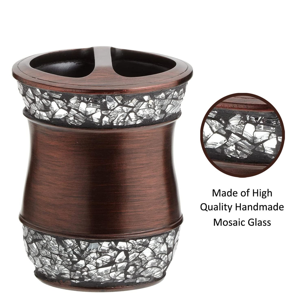 Popular Bath 715781 Elite, Tooth Brush Holder, Copper-Silver