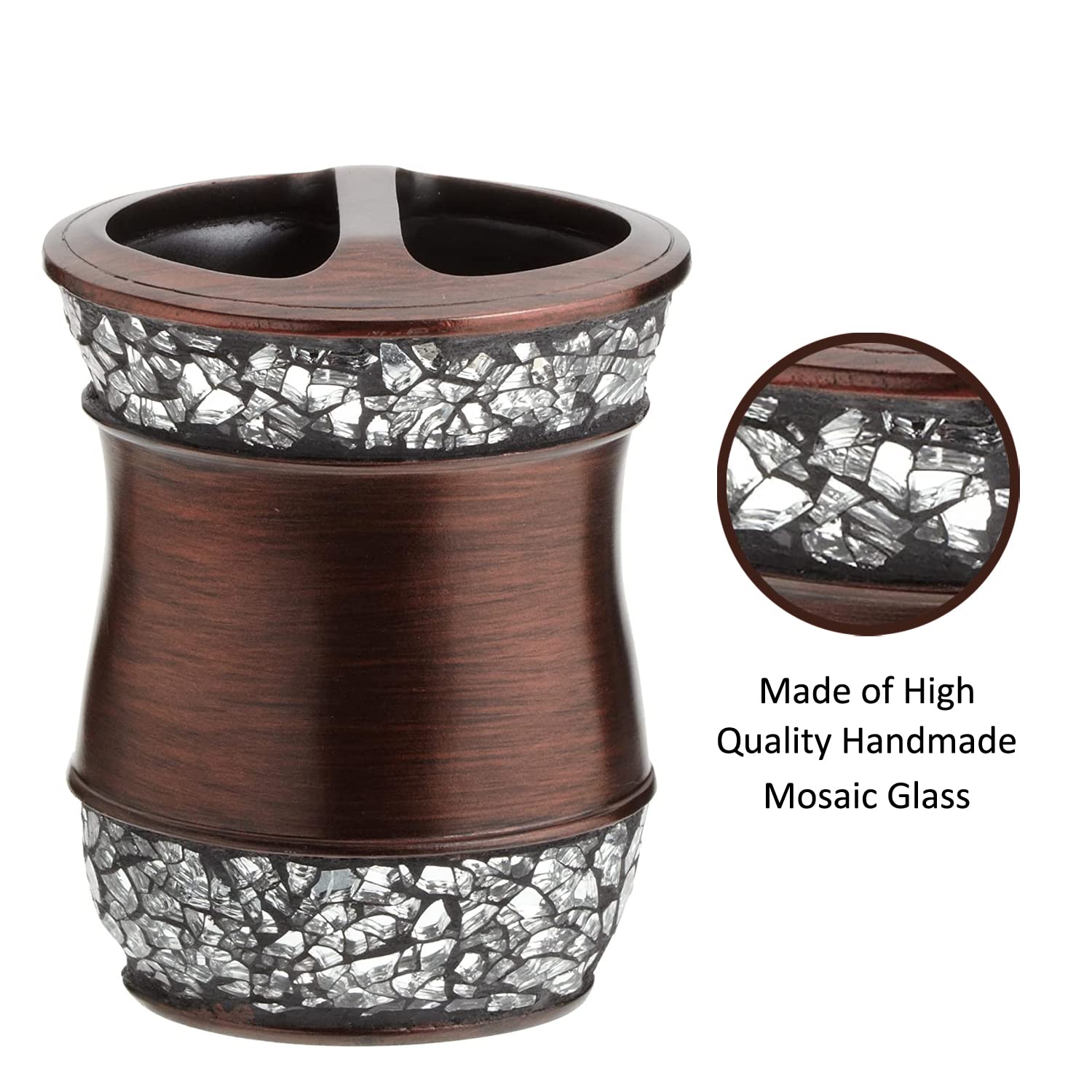 Popular Bath 715781 Elite, Tooth Brush Holder, Copper-Silver