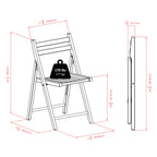 Winsome Robin Folding Set White Chair, Medium, 4-PC