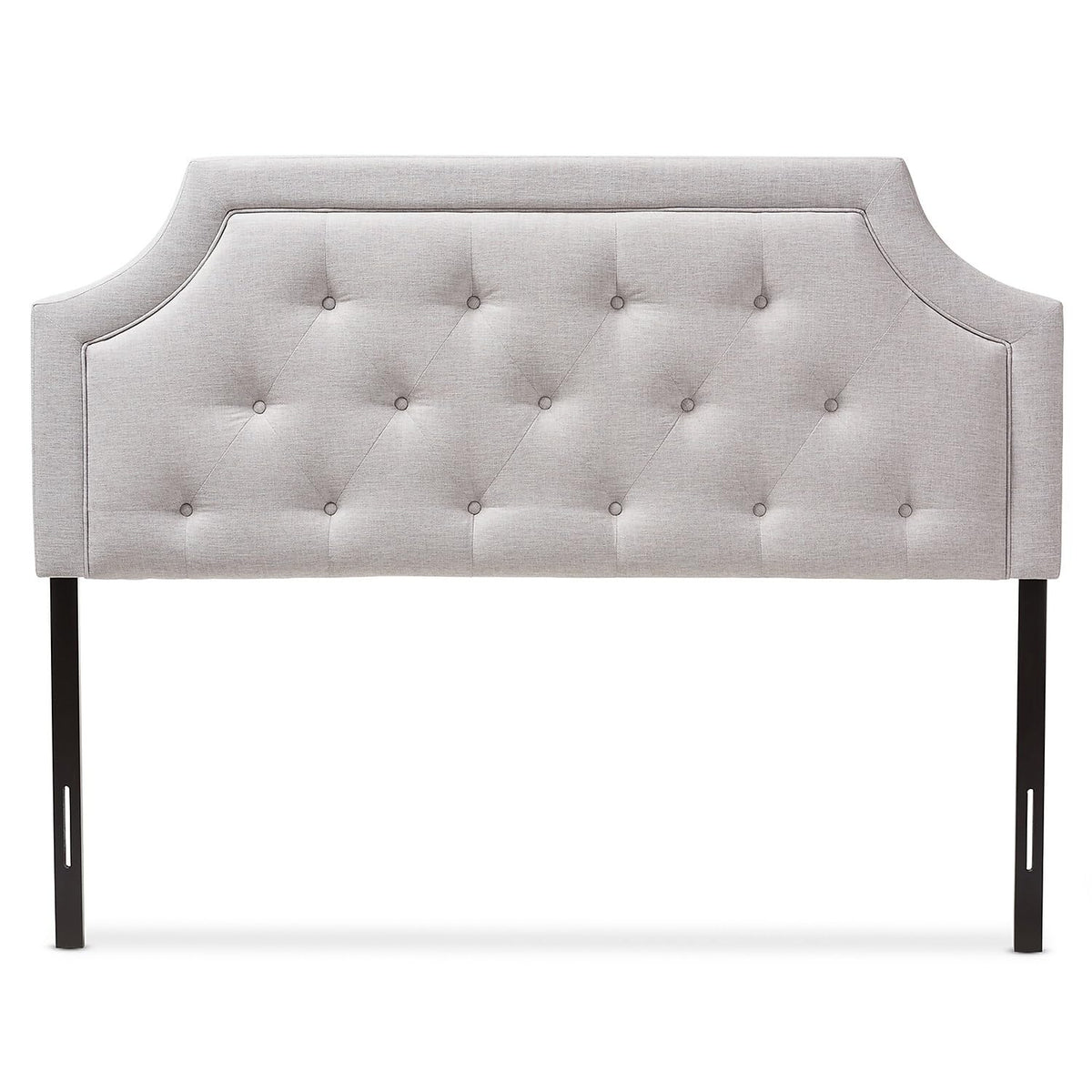 Baxton Studio Mars King Fabric Headboard, 78.35-inch W x 3.15-inch D x 47.83-inch H, Greyish Beige (134-7262-HIT)