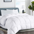 Cohome 2100 Series California King Cooling Comforter Down Alternative Quilted Duvet Insert With Corner Tabs - All Season Reversi