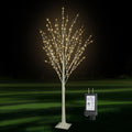 6FT 500 LED Lighted Birch Tree with Twinkle Lights, LED Birch Tree with Timer for Outdoor Indoor Home Party Yard Easter Christma