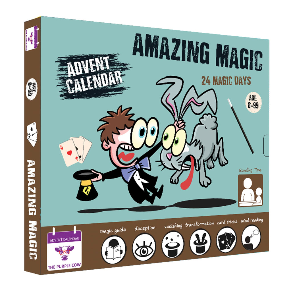 New 2024 Advent/Countdown Calendar Amazing Magic. 24 Easy to Learn Magic Tricks. Comes with a Step-by-Step Picture Guide + Video