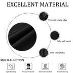 Smiletime Black 84 In Long Velvet Curtains With Grommet, Thermal Insulated Super Soft Privacy Noise Reducing Light Blocking Velv