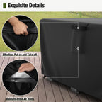 Mr. Cover Patio Furniture Covers Waterproof, Outdoor Furniture Cover Fits Up To 108L X 82W X 28H Inches, Rectangular Table And Chair Set Covers Rip-Resistant Material With Windproof Buckles