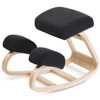 Luxton Ergonomic Kneeling Chair With Extra Padding - Posture Support Comfortable Desk Chair - Angled Rocking Stool & Balancing Seat - Natural Relief For Neck Or Back Pain (With Extra Padding)