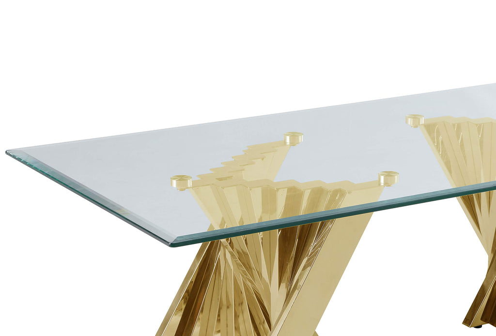Best Quality Furniture CT04-05-06 Coffee Table Set, Gold