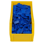 Akro-Mils 30234 Akrobins Plastic Hanging Stackable Storage Organizer Bin, 15-Inch X 5-Inch X 5-Inch, Yellow, 12-Pack