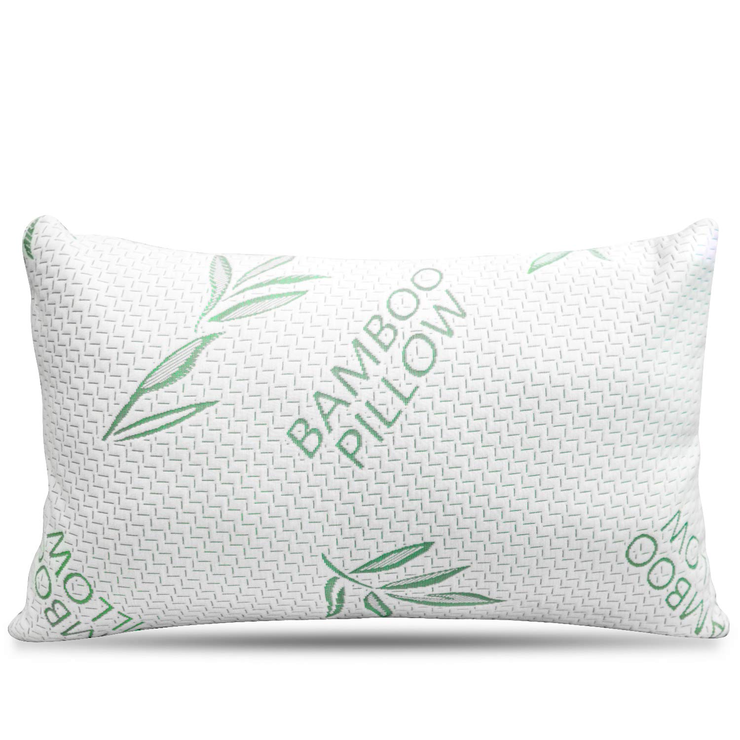 King Size Rayon Derived From Bamboo Pillow For Sleeping, Cooling Shredded Memory Foam Bed Pillows Set - Back, Stomach, Side Slee