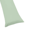 Solid Mint Full Length Double Zippered Body Pillow Case Cover for Sweet Jojo Designs Bedding Collections