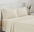 California Design Den - Bed Sheet Sets Queen, Soft 100% Cotton Cooling Sheets Deep Pockets Snug Fit Elastic, 500 Thread Count, 4